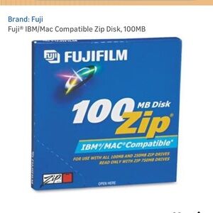 100MB Zip Disk IBM/MAC Compatible - Blue Packaging